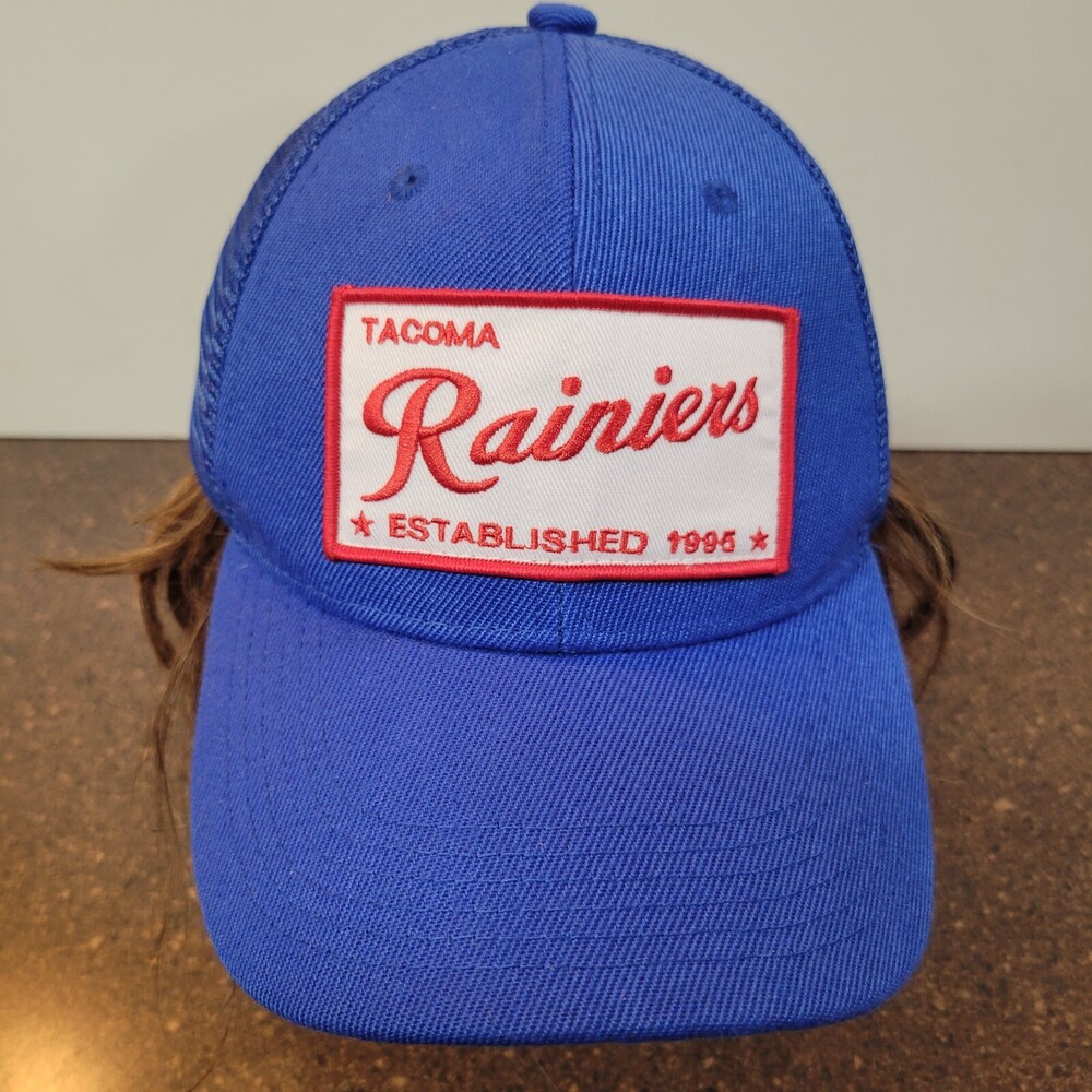 Tacoma Rainiers Minor League Club Trucker Hat Mens Blue Adjustable Strapback Cap